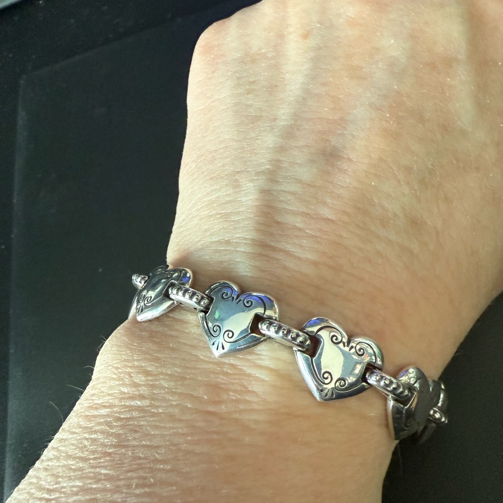 Brighton Silver Heart Bracelet